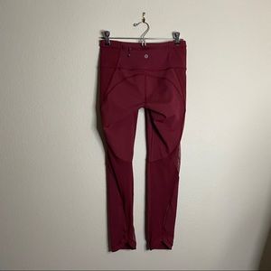 LULULEMON rosewood Run with the Sun tight leggings